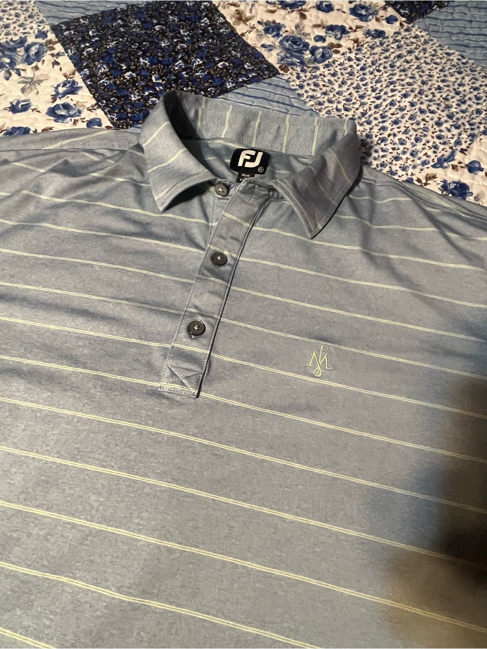 FootJoy Men’s XXL Striped Golf Polo
